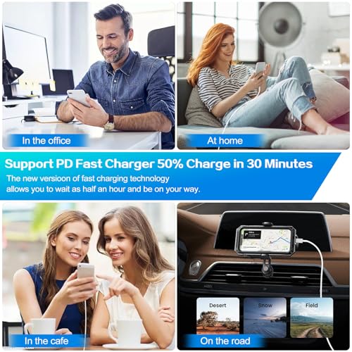 Rapid Charge Duo: 10 FT USB-C Lightning Cable Set for i Phone 14/13/12/11/XR/SE/X & i Pad – MFi Certified Fast Charging Blocks for Ultimate Connectivity and Convenience
