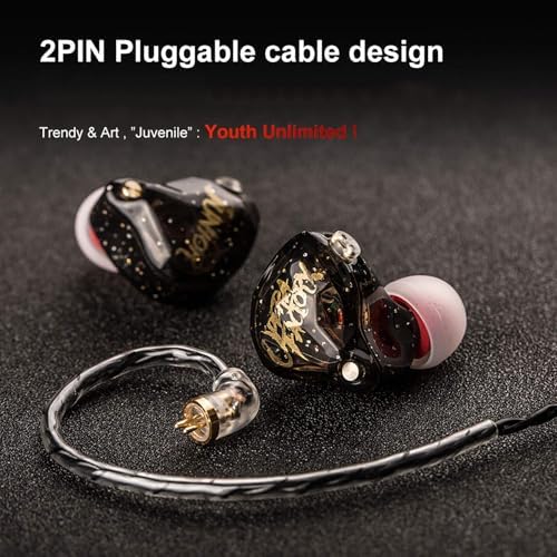Unleash Superior Sound Quality with KBEAR Storm In-Ear Monitors – High-Fidelity 10 mm Dynamic Driver Earbuds in Stunning Purple for Musicians and Audiophiles – Ideal for Studio Use and Live Performances with Unmatched Comfort and Clarity