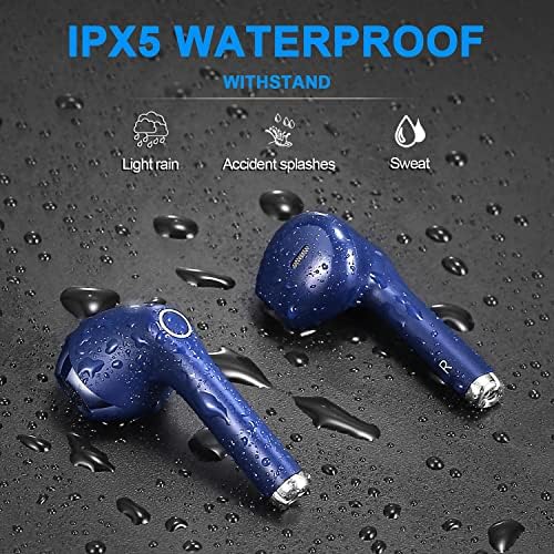 Unleash Your Sound with yobola Wireless Earbuds – Lightweight Deep Bass Bluetooth Headphones for Active Lifestyles, 25-Hour Playtime, Touch Control, IPX5 Waterproof, Built-in Microphone for Clear Calls – Perfect for Running and Fitness Enthusiasts