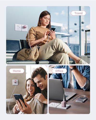 VOLTME 30 W Ga N USB-C Fast Charger – Ultra-Slim, Travel-Friendly Wall Adapter for i Phone 15/14/13/12/11 Pro Max & Galaxy S24/S23/S22/S21 – Compact Power Solution for i Pad Pro & Pixel Devices with Foldable Design for On-the-Go Charging Efficiency