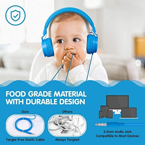 Premium ONTA Kids Headphones – Comfortable Noise-Canceling On-Ear Headset for Young Learners | Durable Wired Earphones Designed for School, Travel, and Home | Perfect Fit for i Pads, Smartphones, and Laptops | Unmatched Sound Quality for Ages 3+