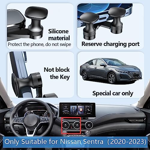 Nissan Sentra Car Phone Holder Mount (2020-2025) – Premium Smartphone Bracket with 360-Degree Rotation for Ultimate Navigation Convenience and Interior Elegance – Durable, Adjustable, Tool-Free Installation for Safe Driving Experience