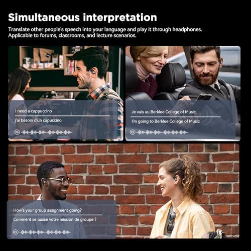 Next-Gen BUGANI AI Translation Earbuds: Effortless 40-Language Real-Time Communication, Advanced Bluetooth 5.4 Connectivity, 3-in-1 Functionality for Music, Calls, and Translation, Ergonomically Crafted for Maximum Comfort and Extended Battery Life – Redefine Your Conversational Experience