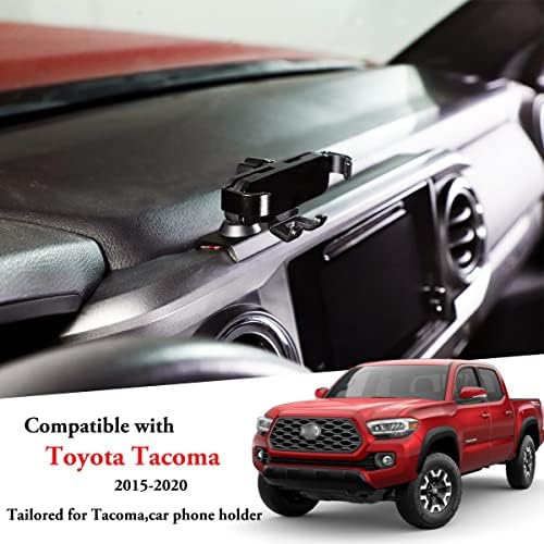 CHEAYAR Premium Car Phone Holder for Tacoma (2015-2023) – Universal Mobile Phone Mount with 360° Rotation, Tool-Free Dash Clip Installation, and Durable Design for Enhanced Driving Safety and Connectivity