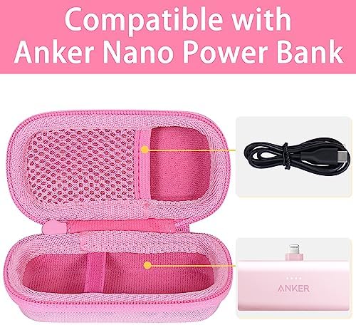 Premium co2 CREA Purple Hard Case for Anker 621 Nano Power Bank – Enhanced Shock Protection and Seamless Port Access for 5,000 m Ah Portable Charger – Ultimate Travel Companion and Stylish Accessory