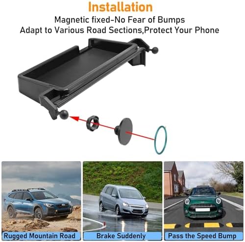 Premium Magnetic Phone Holder for 2023-2024 Chevy Colorado & GMC Canyon – Anti-Shake Navigation Mount for 11.3″ Screens – Effortless Access & Enhanced Safety for Your Drive – Sleek, Durable Design for Modern Vehicles