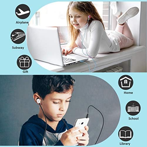 Qear Fun Donut Earbuds for Kids – Adorable Wired Earbuds with Microphone & Stylish Storage Case | Perfect Gift for School Girls and Boys | Enhanced Sound Quality & Volume-Limiting Safety Features | Tangle-Free Design for Music & Gaming Enthusiasts