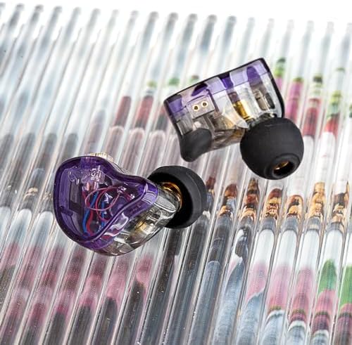 YINYOO KZ ZST Colorful Hybrid In-Ear Earphones – 1 BA + 1 DD Hi-Fi Wired Gaming Headset with Noise Isolation for Superior Audio Clarity – Stylish, Ergonomic Design for Enhanced Comfort and Compatibility