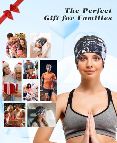 Ultimate Bluetooth 5.4 Sleep Headband Headphones – Designed for Side Sleepers, Unmatched Comfort for Active Lifestyles, Superior Sound Quality, Ergonomic Fit for Enhanced Relaxation, Ideal Tech Gift for Music and Podcast Enthusiasts