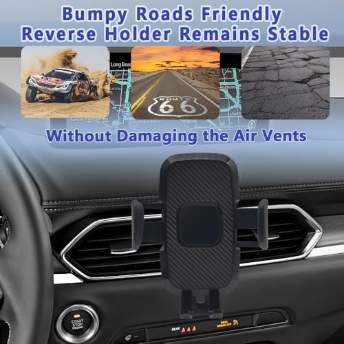 COMETURE Mazda-Specific Car Phone Holder Mount – Premium 360-Degree Adjustable Smartphone Cradle for i Phone & Android – Effortless Installation & Enhanced Driving Safety Accessory for Mazda 6 (2016-2017)