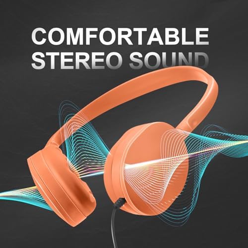 Dynamic 30 Pack Kids Wired Headphones – Colorful On-Ear Design with Premium Stereo Sound for Classroom, Travel & Fun – Rugged & Cozy Earbuds for Boys and Girls – Ideal for Tablets, Laptops & Educational Engagement