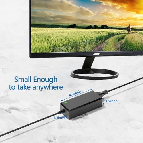 Reliable 19 V Replacement Power Cord for Acer Monitors – Premium Charger for R240, SB220, S230, H236 & More – Enhanced Compatibility with Advanced Safety Features – Durable Power Supply for Uninterrupted Performance and Seamless Operation