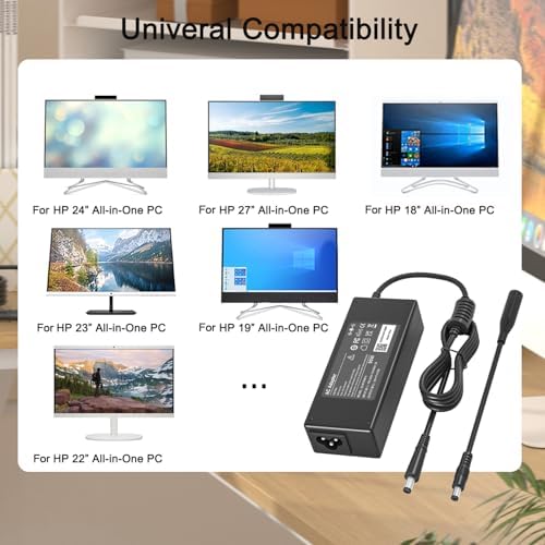 DONGNI 90 W High-Efficiency Desktop Charger for HP All-in-One Systems – Rapid Power Adapter Compatible with Pavilion DV, Pro Desk, and Elite Desk Series – Enhance Productivity with Reliable Performance and Versatile Compatibility