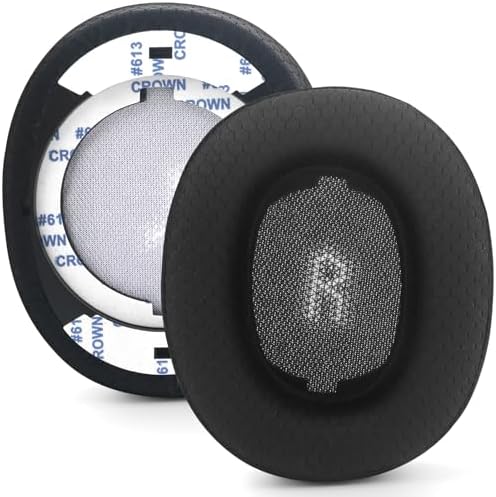 Revolutionary JBL E55 BT Replacement Ear Pads – Ultra-Comfortable Memory Foam Cushions with Breathable Mesh for Enhanced Noise Isolation and Long-Lasting Audio Enjoyment – Perfect Fit Black Earpads for Unmatched Listening Quality