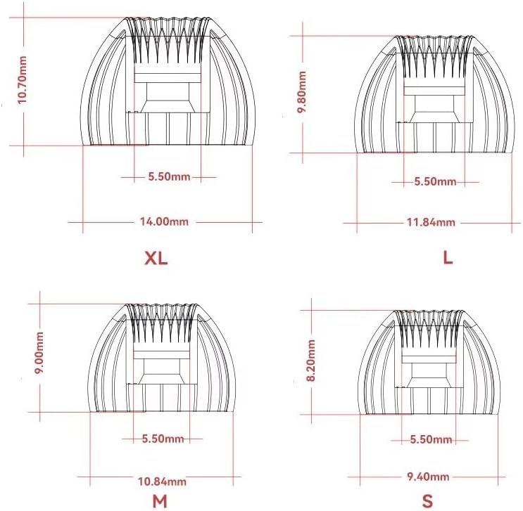 Premium MOONDROP Spring Tips Silicone Eartips – Acoustic Waveguide Technology for Perfect Earbud Fit (4.8 mm to 6.4 mm) – Unmatched Sound Clarity & Comfort with Double Support Structure – 3 Pairs of Medium Eartips for Versatile Compatibility – Durable, Easy-to-Clean Silicone for Extended Use and Enhanced Performance