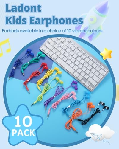 Bulk 100 Pack Premium Wired Earbuds for K-12 Learning – Lightweight In-Ear Headphones with 3.5 mm Jack for Classroom Engagement – Durable, Comfortable, and Cost-Effective Audio Solution to Boost Student Focus and Collaboration