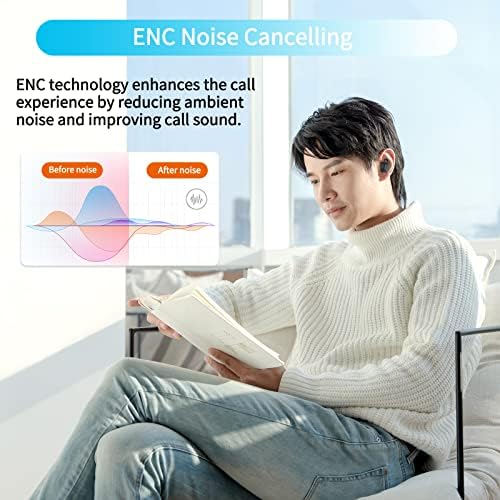 GARAS Premium Wireless Bluetooth 5.3 Earbuds – Exceptional Hi-Fi Stereo Sound with Advanced Noise Cancellation, 180° Adjustable Design for Ultimate Comfort, 38-Hour Long Battery Life, and Waterproof Features for Active Lifestyles – Perfect for Sports and Everyday Use in Sleek Black Finish