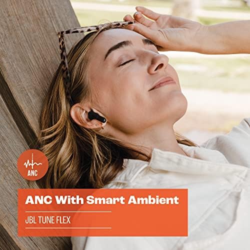 JBL Tune Flex True Wireless Noise Cancelling Earbuds – Effortless Audio Freedom in Sleek Black Design with Ergonomic Comfort and 8-Hour Playtime for On-the-Go Listening