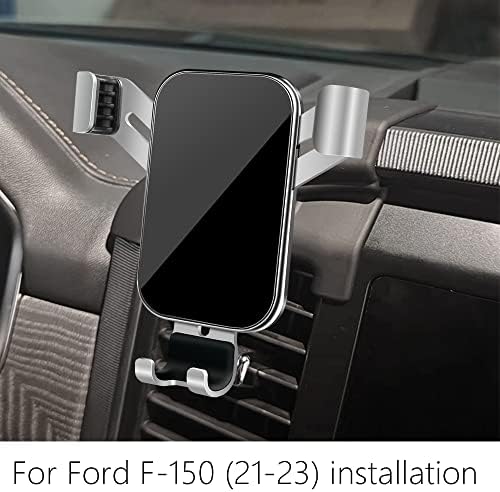 LUNQIN Ford F-150 Car Phone Holder (2021-2025) | Premium Mobile Cradle for Seamless Navigation & Hands-Free Calls | Vent-Mounted, Adjustable Design for All Smartphone Sizes | Secure Charging & Enhanced Visibility Accessory for Truck Interior