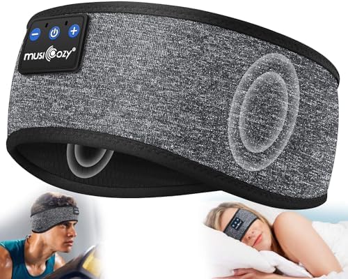 MUSICOZY Bluetooth 5.4 Sleep Headband Headphones – Ultimate Wireless Comfort for Sleep, Workouts, and Travel – The Perfect Gift for Active Lifestyles with Rapid Pairing and Sweatproof Design