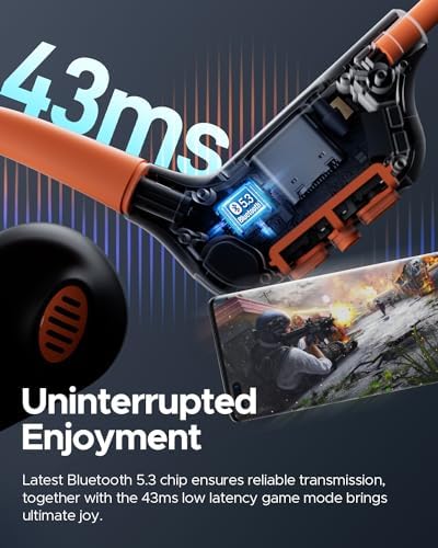 truefree F2 Open Ear Bluetooth 5.3 Sport Headphones – Wireless Air Conduction Earbuds with 16.2 mm Enhanced Bass, Dual Mic for Clear Calls, 15-Hour Playtime, Multipoint Connection, and App Control for Ultimate Compatibility and Performance