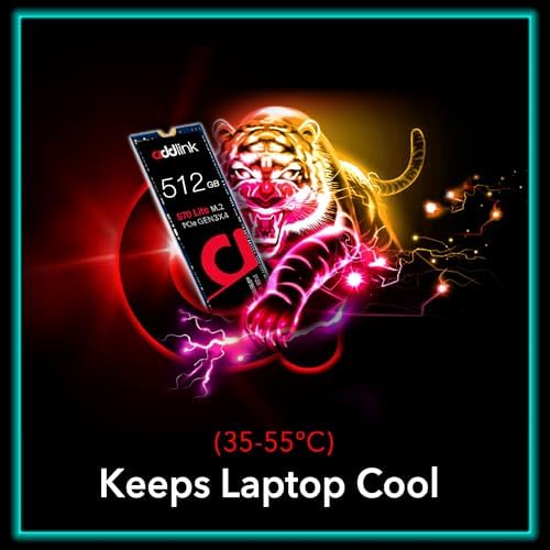 Unleash Gaming Excellence with Addlink S70 Lite 1 TB SSD – Blazing 3200 MB/s Speeds, M.2 2280 PCIe 3.0 NVMe Storage for Gamers & Creators, Built-In 3 D NAND Technology for Unmatched Reliability and Performance Boost