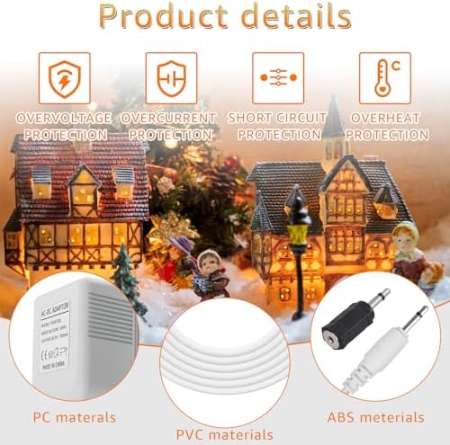 Transform Your Holiday Displays with the LCMLA 3 V AC/DC Power Adapter – Quick Charging, Durable Design, and Effortless Power for Department 56 Snow Village Accessories