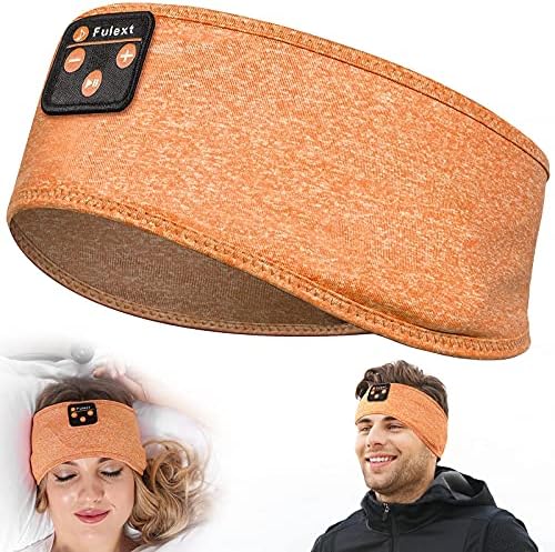 Fulext Bluetooth Sleep Headphones Headband – Ultimate Comfort for Side Sleepers, Thin HD Stereo Sound Quality – Ideal for Insomnia Relief and Travel Convenience – Perfect Gift for Men and Women – Enhanced Compatibility, Long-Lasting Battery Life for All Night Relaxation