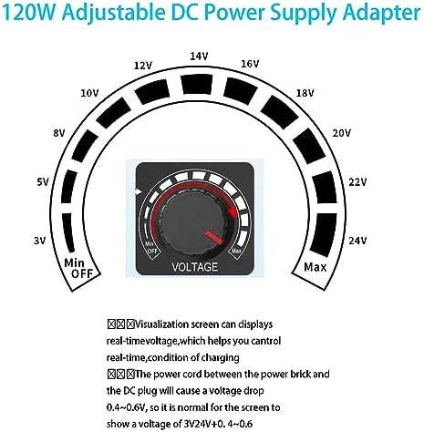 Versatile 120 W Universal AC to DC Power Adapter – Adjustable 3 V to 12 V, 10 A Output with 14 Interchangeable Tips & Polarity Converter for Seamless Compatibility with LED Strip Lights, Printers, CCTV Cameras, and More – Ultimate Efficiency and Durability Ensured