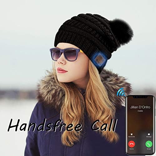 Stay Warm and Tune In: Bluetooth V5.0 Music Beanie for Hands-Free Winter Adventures, Cozy Comfort, and Stylish Outdoor Listening – Perfect Unisex Cap for Active Lifestyles