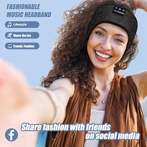 Ultimate Bluetooth Sleep Headband for Comfort and Relaxation – High-Fidelity Sound for Insomnia Relief, Yoga, and Travel – Breathable Fabric for Extended Wear – Perfect for Active Lifestyles and Meditation – Ideal Gift for Stress Relief and Enhanced Sleep Quality