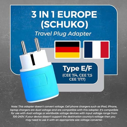 OREI Switzerland Travel Plug Adapter with Dual USB Ports – Ultimate Type J Charging Solution for USA Devices – Fast, Efficient Power for i Phones, Laptops, Tablets & More – Essential Travel Accessory for Hassle-Free Connectivity