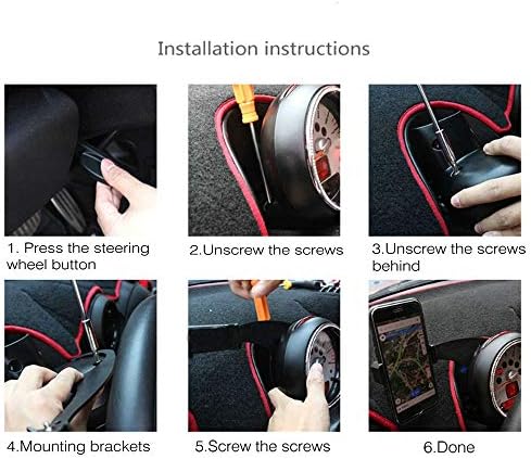 Heinmo 360° Adjustable Car Phone Holder for Cooper R60 Countryman & R61 Paceman – Innovative GPS Cup Mount for Enhanced Smartphone Accessibility and Safe Driving Experience – Universal Compatibility & Easy Installation – Sturdy Cradle Design for Secure Device Support