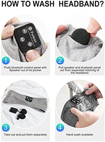 Fulext Bluetooth Sleep Headphones Headband – Ultimate Comfort for Side Sleepers, Thin HD Stereo Sound Quality – Ideal for Insomnia Relief and Travel Convenience – Perfect Gift for Men and Women – Enhanced Compatibility, Long-Lasting Battery Life for All Night Relaxation