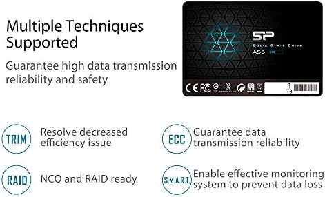 Transform Your Device with Silicon Power 1 TB SATA III SSD – High-Speed 3 D NAND Storage, SLC Cache Performance Boost, Compact 2.5″ Design for Seamless Upgrades and Enhanced Productivity