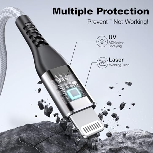 Premium 10 FT USB C to USB C Charger Cable – Dual Pack 100 W Fast Charging, Nylon Braided Design for i Phone 16 Series, Mac Book, and Samsung Galaxy S24 – Stylish Pink Color for Enhanced Durability and Flexibility