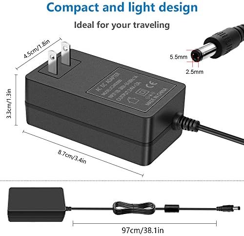 Reliable 24 V 2 A AC to DC Power Supply Adapter – Universal 100-240 V Input for LED Light Strips, 3 D Printers, and CCTV Systems – Enhanced Safety Features and Compact Design for Optimal Device Performance