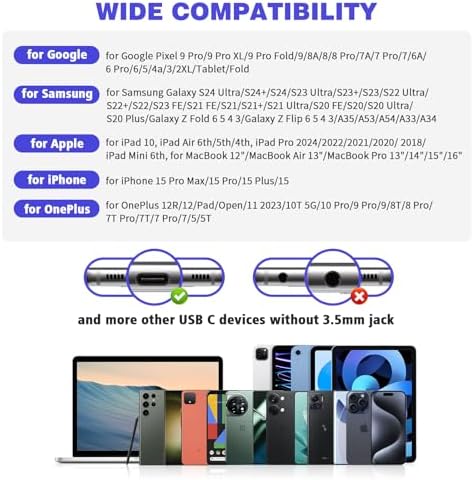 Discover Unmatched Clarity with Premium USB C Wired Earbuds – High-Fidelity Stereo Sound for Mac Book & i Pad Pro, Perfectly Designed for Samsung & Google Pixel Devices – In-Line Microphone for Crystal-Clear Calls & Innovative Magnetic Storage Solution – Ultimate Compatibility with i Phone 16 Pro Max & More