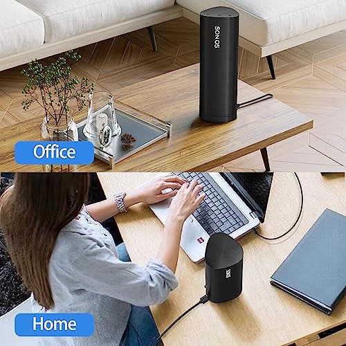 Magnetic Wireless Charging Dock for Sonos Roam Gen 1 & 2, Fast-Power Base for Bluetooth Speakers, Sleek Portable Charger for Sonos Roam SL – Ultimate Charging Solution for Music Lovers
