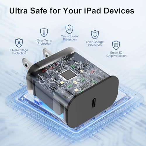 Ultimate 20 W Fast Charging Solution: 10 Ft i Phone 15 Charger with 3 Durable USB-C Cables & Dual Wall Adapters – Compatible with i Phone 15/15 Pro/Pro Max, i Pad Pro, Air Pods, and Samsung Devices for Rapid Power-Up and On-the-Go Convenience