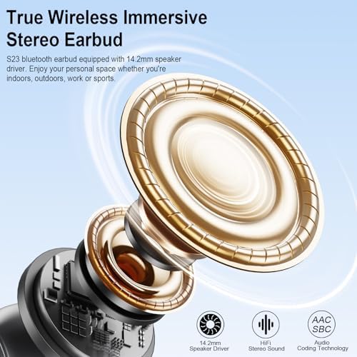 Ultimate Bluetooth 5.3 Wireless Earbuds – Superior Hi-Fi Stereo Audio with Advanced ENC Noise Cancellation, 40-Hour Playtime, Innovative Dual LED Battery Indicator, and IP7 Waterproof for Active Lifestyles – Perfect for Fitness Enthusiasts and Audiophiles Seeking Unmatched Sound Quality