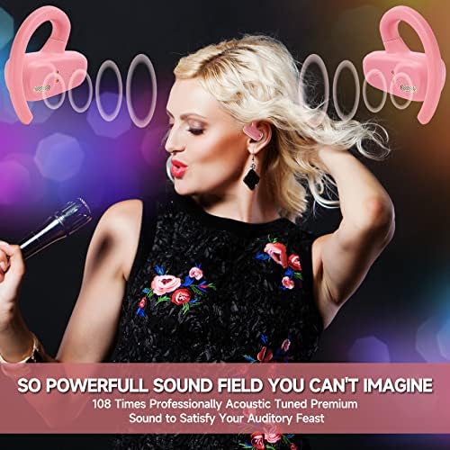 Revolutionary Open Ear Wireless Earbuds – Secure Fit Bluetooth Headphones with Earhooks, 18-Hour Battery Life, IPX7 Waterproof Design for Active Lifestyles, Enhanced Compatibility, Perfect for Workouts & Outdoor Adventures – Black Edition