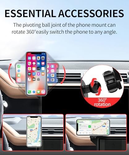 Premium Car Phone Holder for 2022-2025 Land Rover Defender – 11.4-Inch Screen Compatible, 360° Rotation Mount with Mag Safe Integration, Sleek Design That Preserves Air Vent Functionality – Elevate Your In-Car Connectivity and Safety