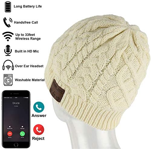 Stay Warm and Tune In: Bluetooth V5.0 Music Beanie for Hands-Free Winter Adventures, Cozy Comfort, and Stylish Outdoor Listening – Perfect Unisex Cap for Active Lifestyles