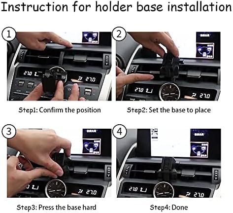Lexus NX 200 300 300 h Car Phone Holder: Premium Gravity Linkage Cradle for 2015-2021 SUV Models – Seamless Integration, Stylish Auto Interior Accessory, Effortless Smartphone Mounting and Navigation Support