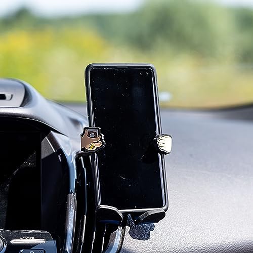 Marvel Spiderman Hug Buddy Adjustable Air Vent Smartphone Holder – Universal Car Mount for i Phone, Samsung Galaxy, LG & More – Secure & Stylish Phone Accessory for Safe Driving & Easy Navigation