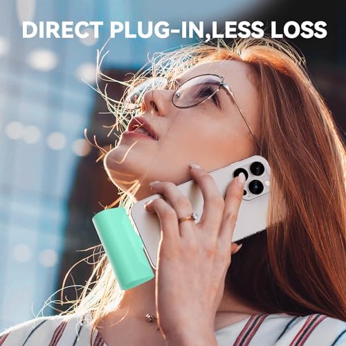 Ultra-Compact 5000 m Ah Power Bank with Built-in USB C Cable for i Phone 15 Pro Max – Reliable Portable Charger for i Phone 14/13, Samsung, Google, and More – Fast Charging Solution for On-the-Go Power Needs (Black)