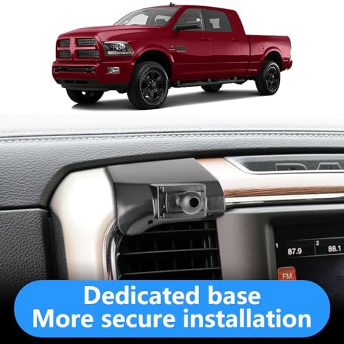 Dodge Ram 1500 & 2500 Premium Car Phone Holder (2019-2025) – Secure Touchscreen Mount for 5 & 8.4 Inch Displays – Enhance Driving Safety with Adjustable Viewing Angles – Durable Mobile Cradle for Effortless Navigation and Hands-Free Use
