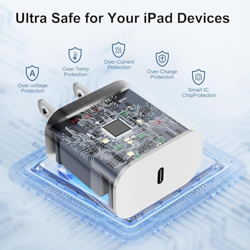 Ultimate 20 W Fast Charging Solution: 10 Ft i Phone 15 Charger with 3 Durable USB-C Cables & Dual Wall Adapters – Compatible with i Phone 15/15 Pro/Pro Max, i Pad Pro, Air Pods, and Samsung Devices for Rapid Power-Up and On-the-Go Convenience