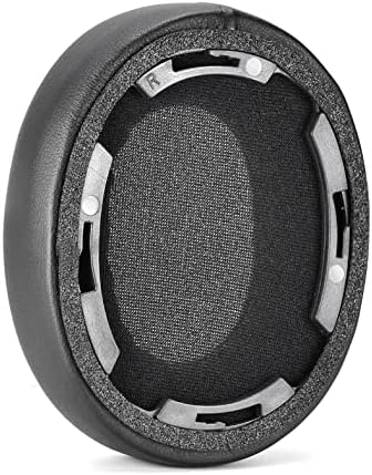 Premium Replacement Earpads for Audio-Technica ATH-SR50 BT Headphones – Luxurious Protein Leather Cushions for Enhanced Comfort and Sound Quality – Quick Installation and Durable Design in Classic Black with Buckle